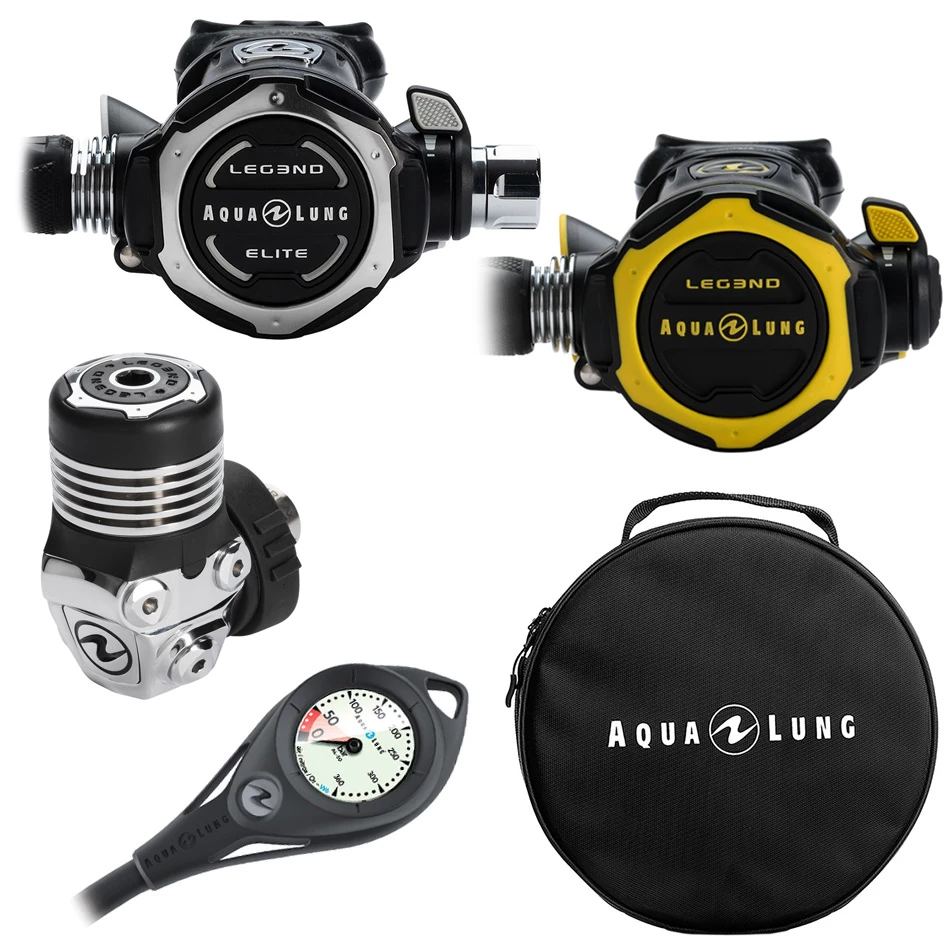 AQUALUNG Pack Détendeur LEGEND 3 ELITE DIN Avec Octopus, Mano Et Sac